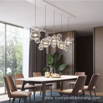 Led Chandelier Glass Bubble Pendant Lamp Hanging Light